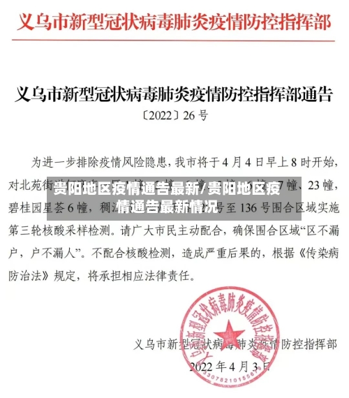 贵阳地区疫情通告最新/贵阳地区疫情通告最新情况-第2张图片
