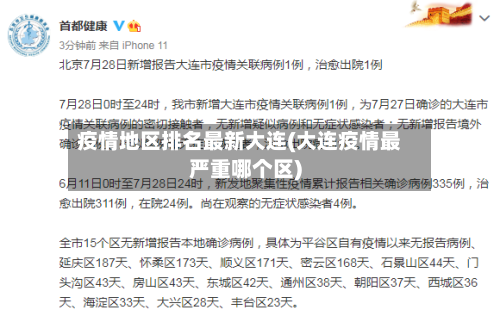 疫情地区排名最新大连(大连疫情最严重哪个区)