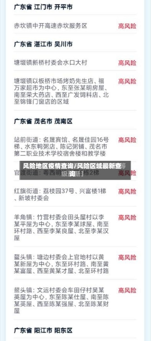 风险地区疫情查询/风险区域最新查询-第2张图片