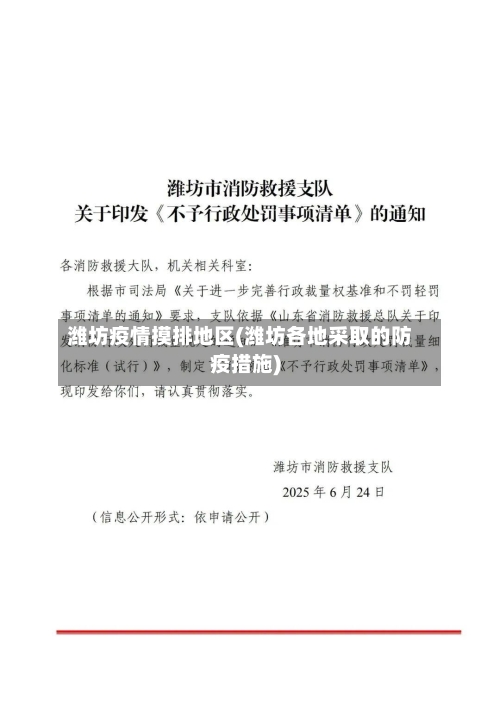 潍坊疫情摸排地区(潍坊各地采取的防疫措施)-第2张图片