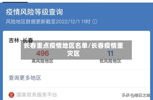 长春重点疫情地区名单/长春疫情重灾区-第2张图片