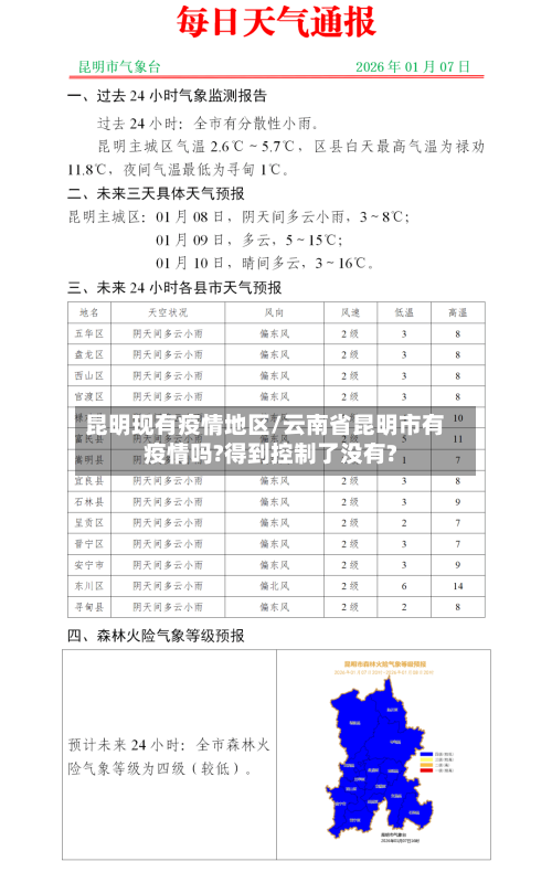 昆明现有疫情地区/云南省昆明市有疫情吗?得到控制了没有?-第2张图片
