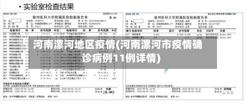 河南漯河地区疫情(河南漯河市疫情确诊病例11例详情)