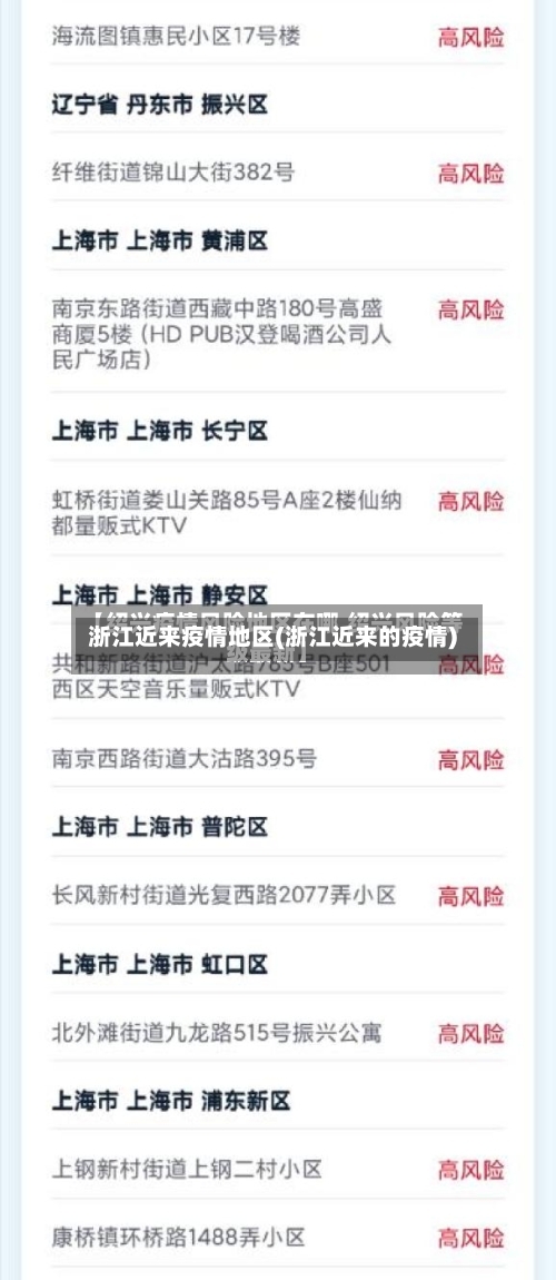 浙江近来疫情地区(浙江近来的疫情)